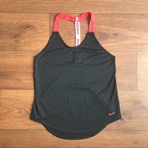 Nike Just Do It Workout Tank Top Red Black Unique